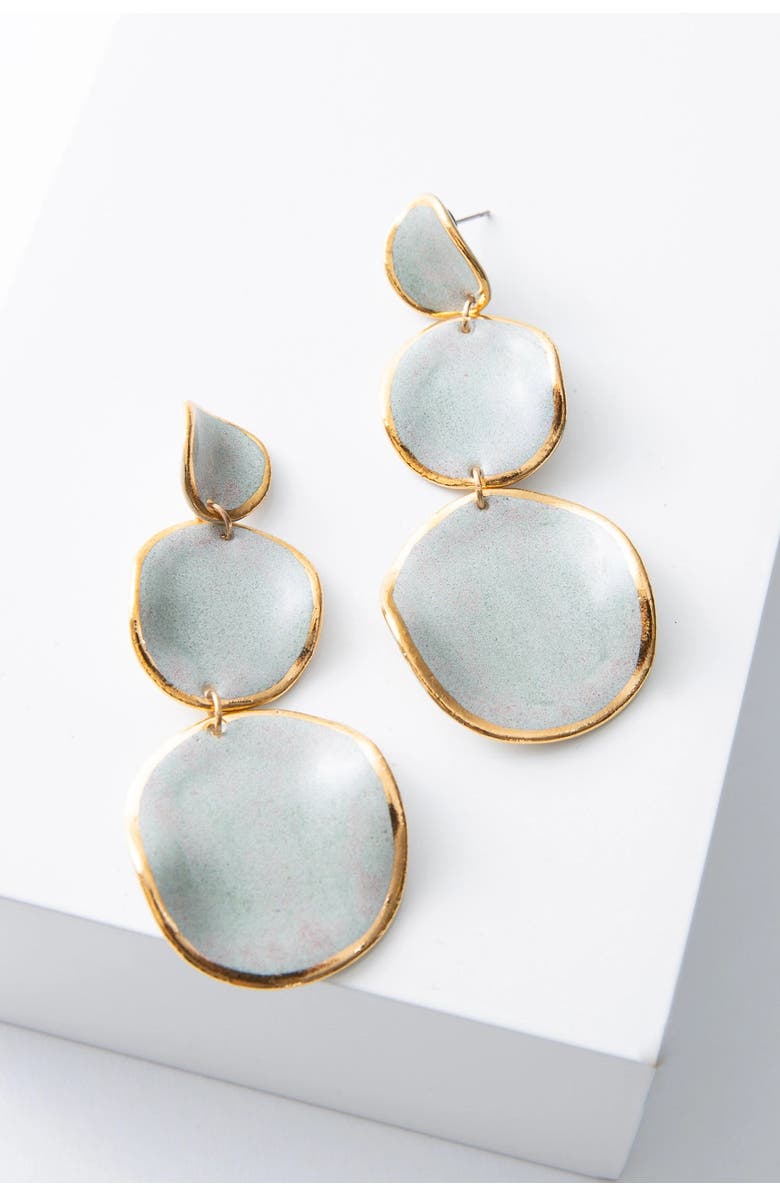 Noonday Collection Stacked Spheres Earrings, Main, color, Ivory