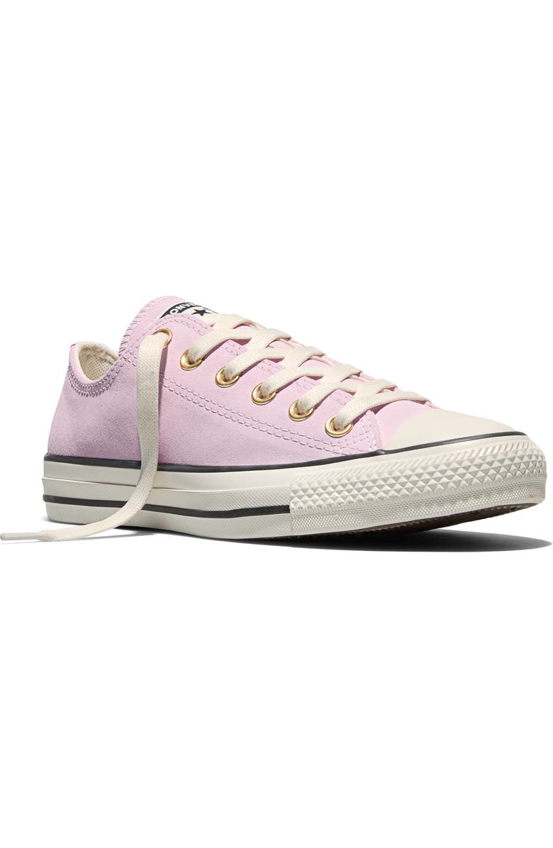 Converse Gender Inclusive Chuck Taylor All Star Sude Low Top Sneaker, Main, color, New Found Bloom/ Gold/ Egret