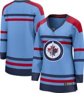 FANATICS Women's Fanatics Branded  Light Blue Winnipeg Jets Anniversary Premier Breakaway Jersey