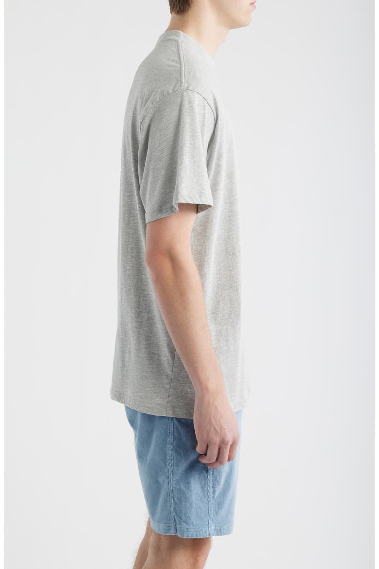 Rip Script Icon Organic Cotton Graphic T-Shirt, Alternate, color, GREY MARLE