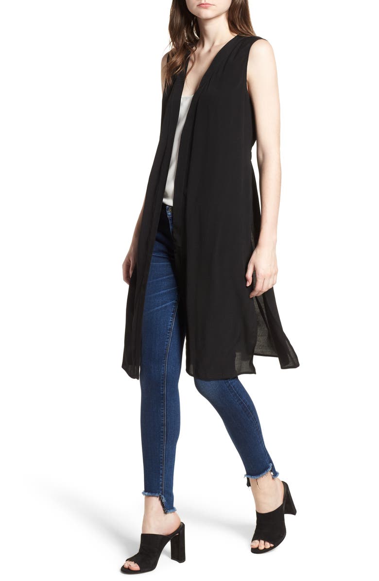 Trouvé Ruched Back Vest, Main, color, 