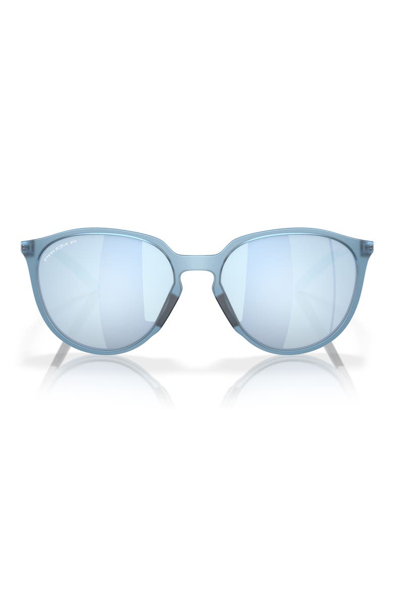 Sielo 57mm Polarized Round Sunglasses, Main, color, DARK GREY