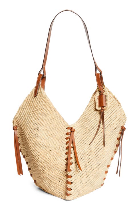 Tampa Woven Raffia Tote