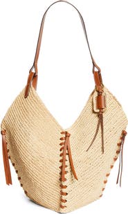 Isabel Marant Tampa Woven Raffia Tote