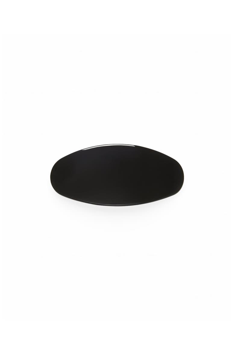 Jumbo Oval Barrette, Main, color, Black