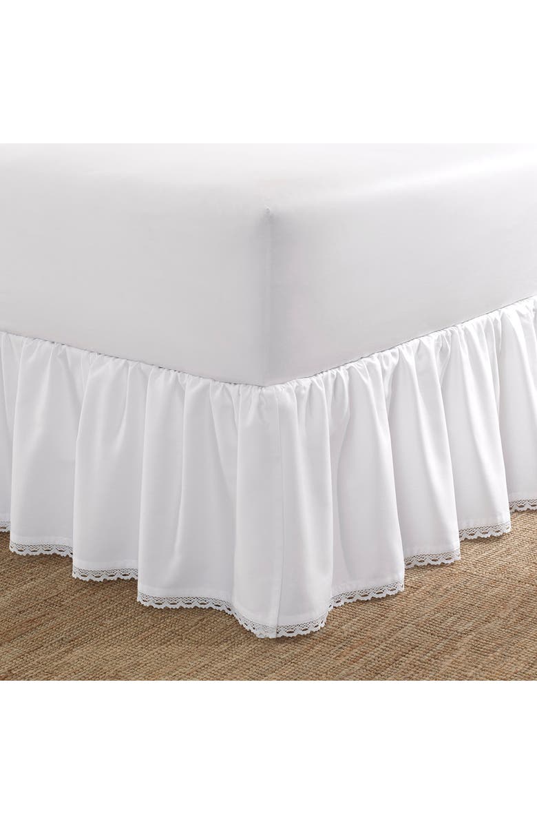 Laura Ashley Crochet Ruffled Bedskirt, Main, color, 