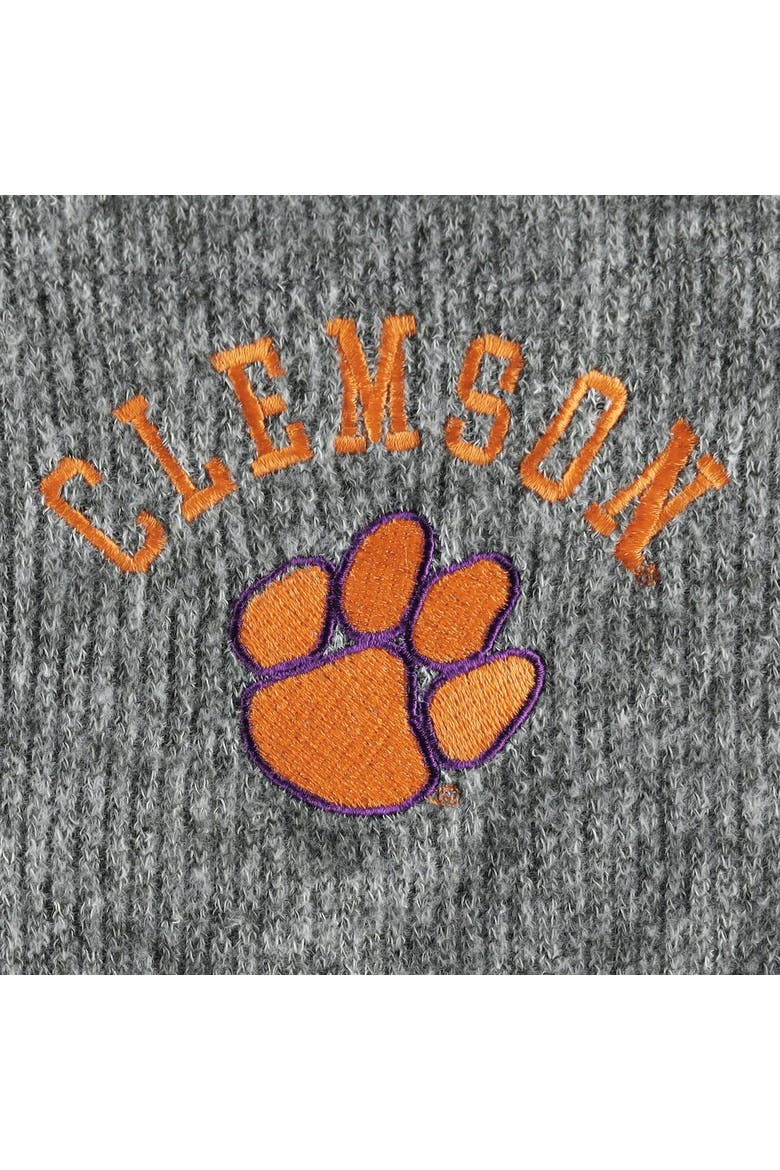 Women's Gameday Couture Gray Clemson Tigers Switch It Up Tri-Blend Button-Up Shacket, Alternate, color, Gray