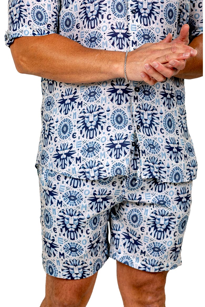 Marthyr Drawstring Shorts, Alternate, color, BLUE