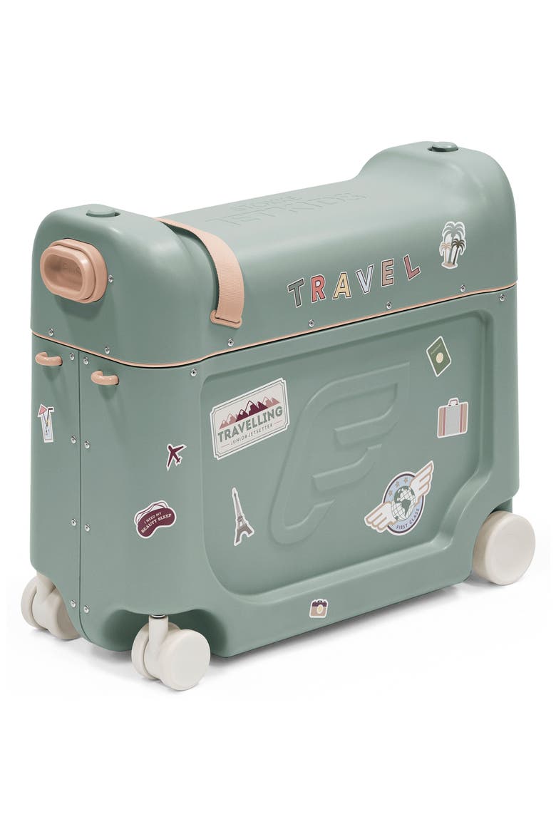 Kids' BedBox® 19-Inch Ride-On Carry-On Suitcase, Alternate, color, ICEBERG GREEN