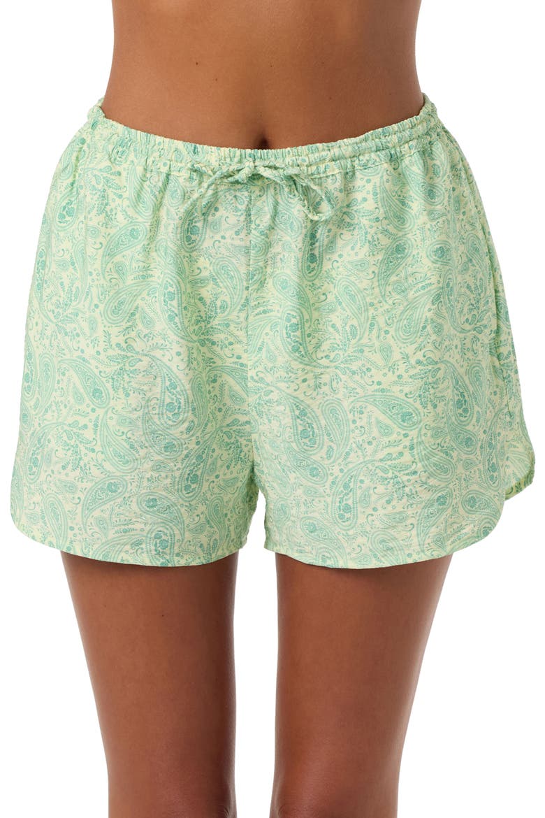 Millie Paisley Shorts, Main, color, CITRON