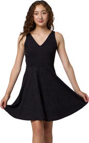 Un Deux Trois Textured Skater Dress