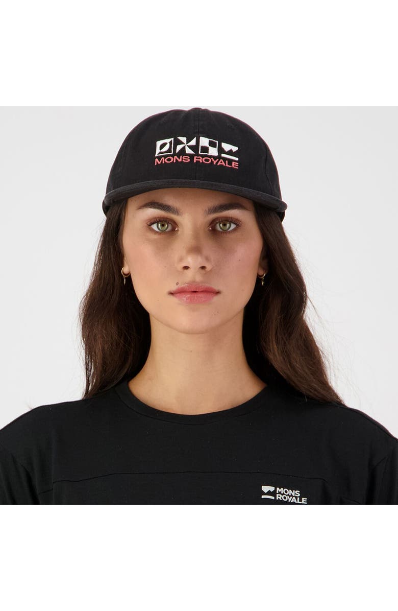 Mons Royale Roam 6 Panel Cap, Alternate, color, Vintage Black