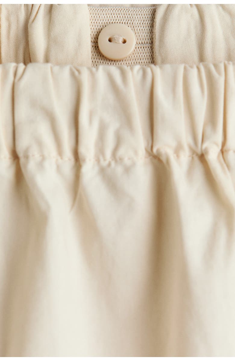 H&M 2-piece Embroidery-detail Cotton Set, Alternate, color, Light Beige