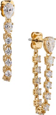 Nadri Invitation Only Front/Back Earrings