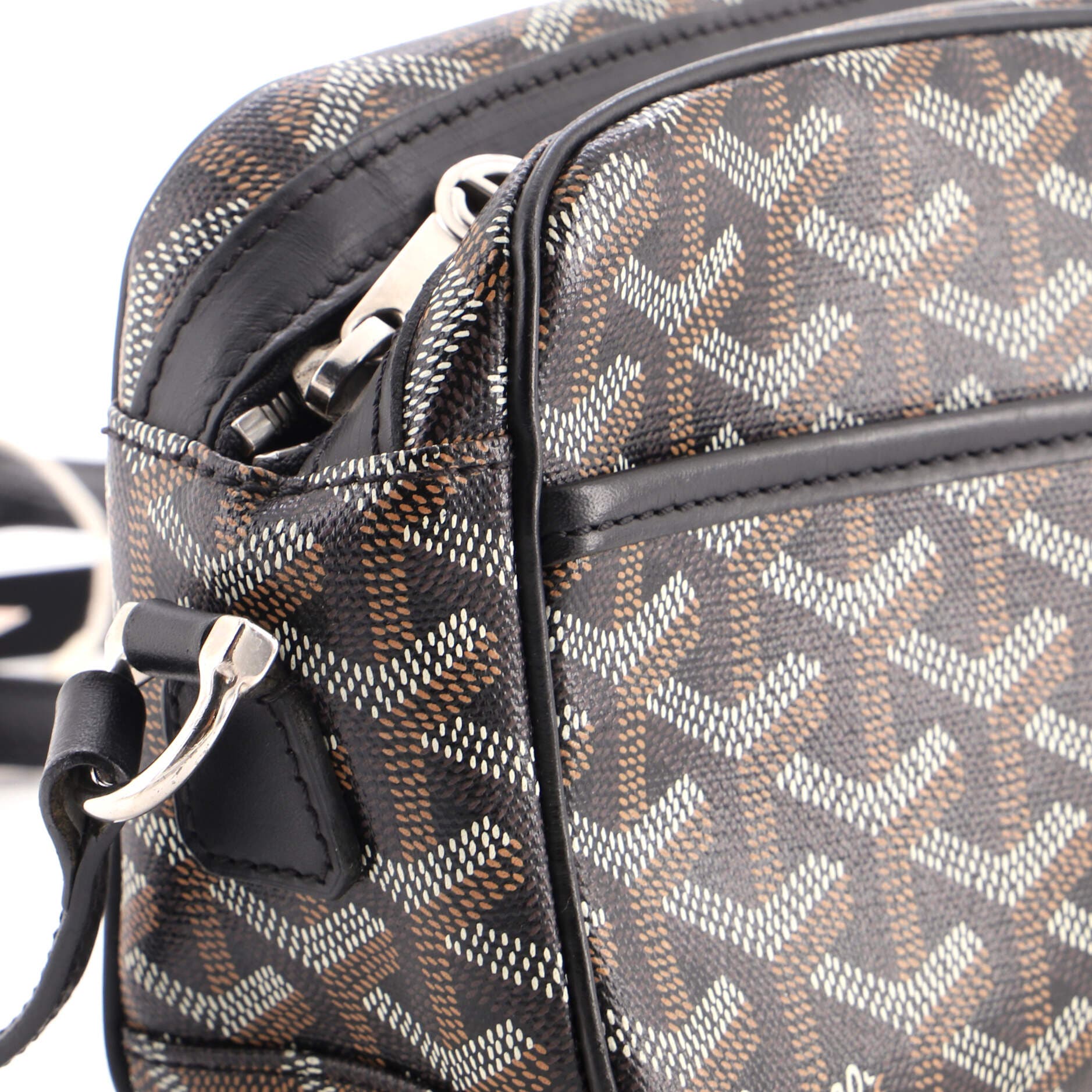 Cap Vert Bag Coated Canvas, Alternate, color, Black