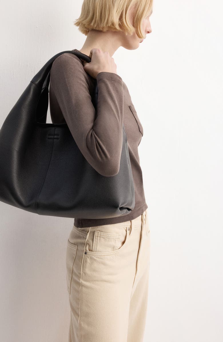 MANGO Regular Fit Long Sleeve Cotton T-Shirt, Alternate, color, Brown