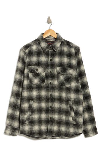 Weatherproof Vintage Heavyweight Plaid Shirt Jacket In Black