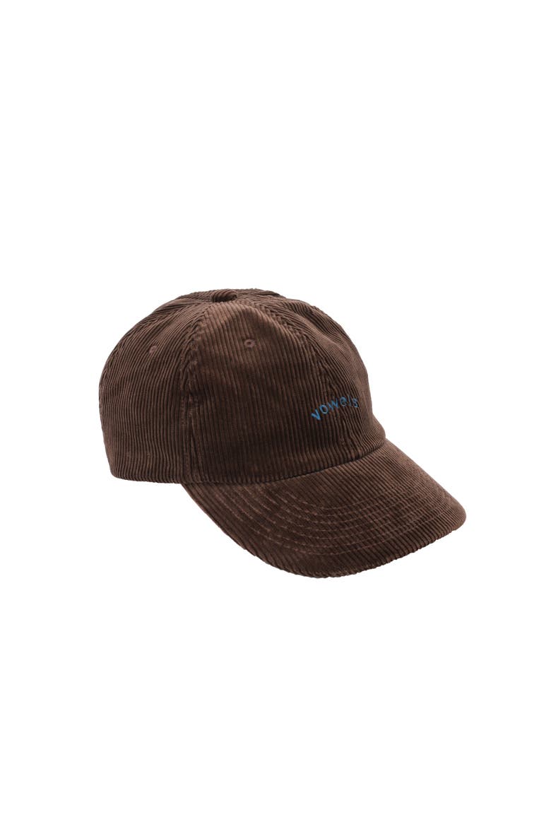 Corduroy Logo Cap, Main, color, Brown