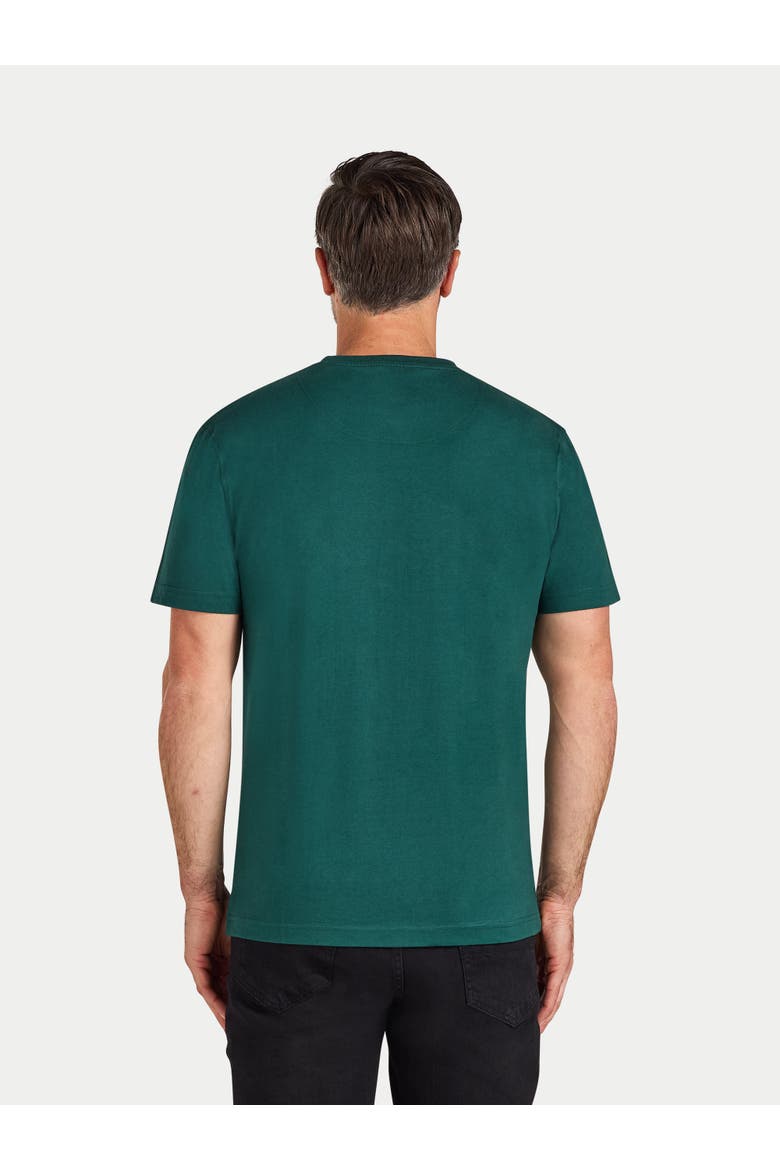 Embroidered Union Jack Bull T-Shirt, Alternate, color, Forest