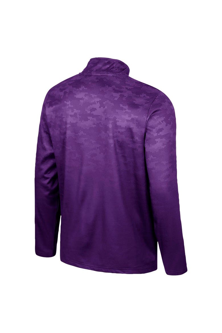 Men's Colosseum  Purple TCU Horned Frogs The Machine Half-Zip Jacket, Alternate, color, Purple