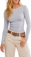 Free People Low Back Seamless Long Sleeve Top