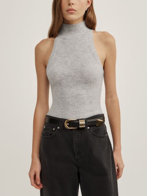 Fluffy High Neck Tank