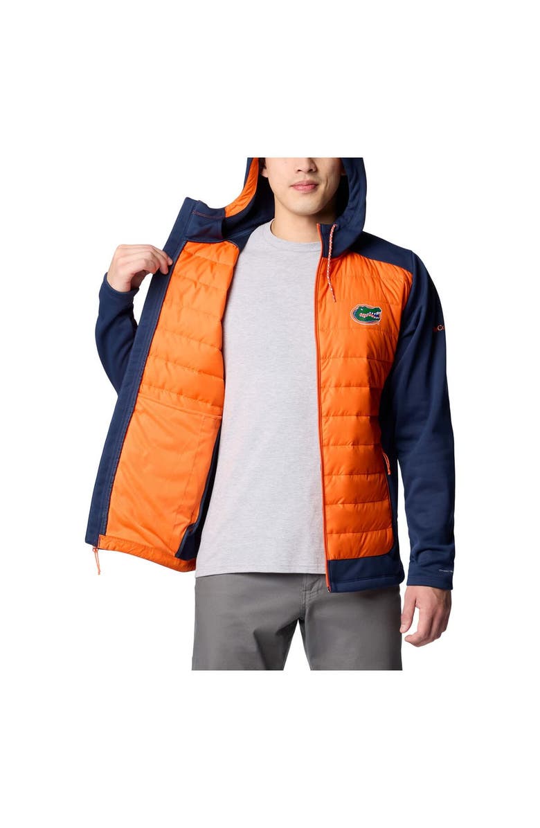 Columbia Men's Columbia  Navy/Orange Florida Gators Out-Shield Hybrid Full-Zip Hoodie Jacket, Alternate, color, Navy