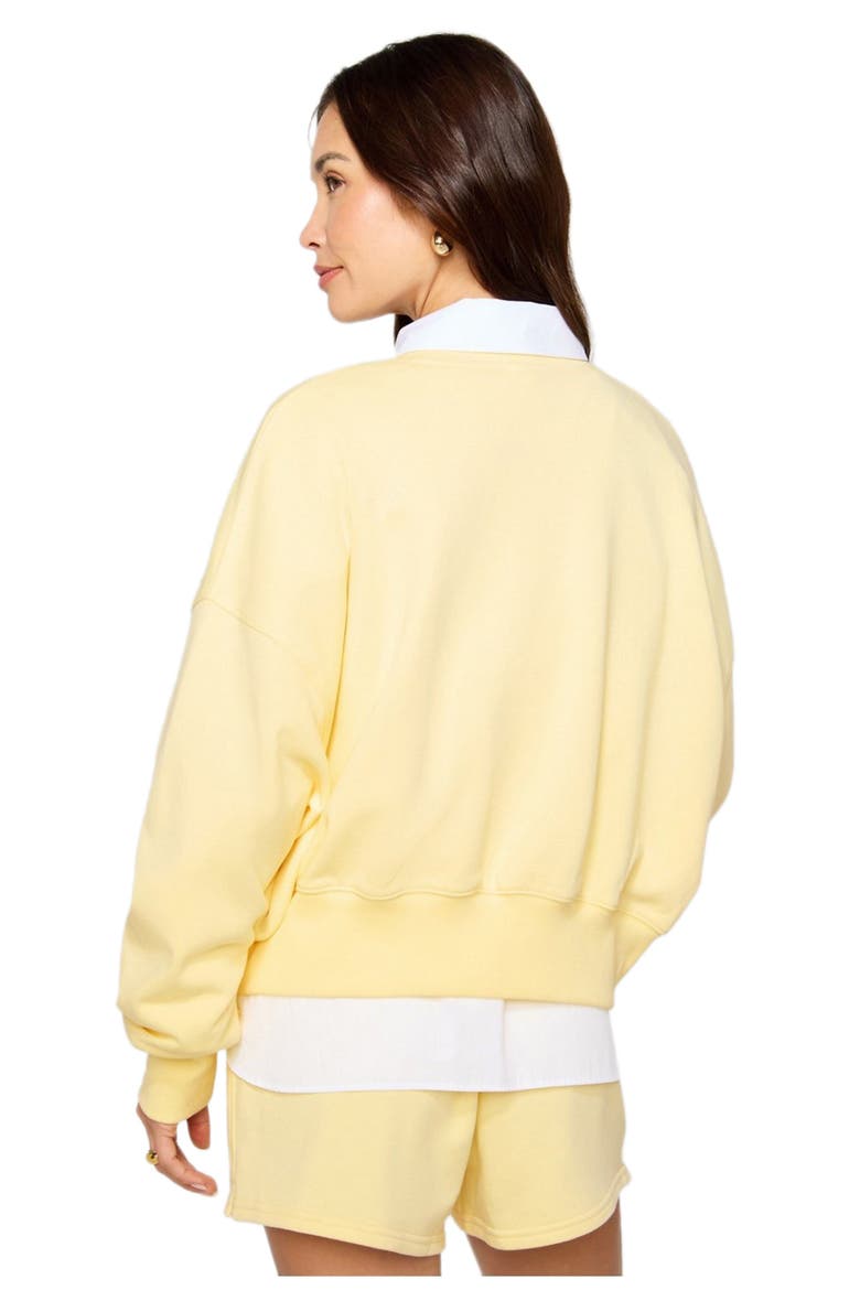 Year Round Terry Crew Neck Sweatshirt, Alternate, color, Butter