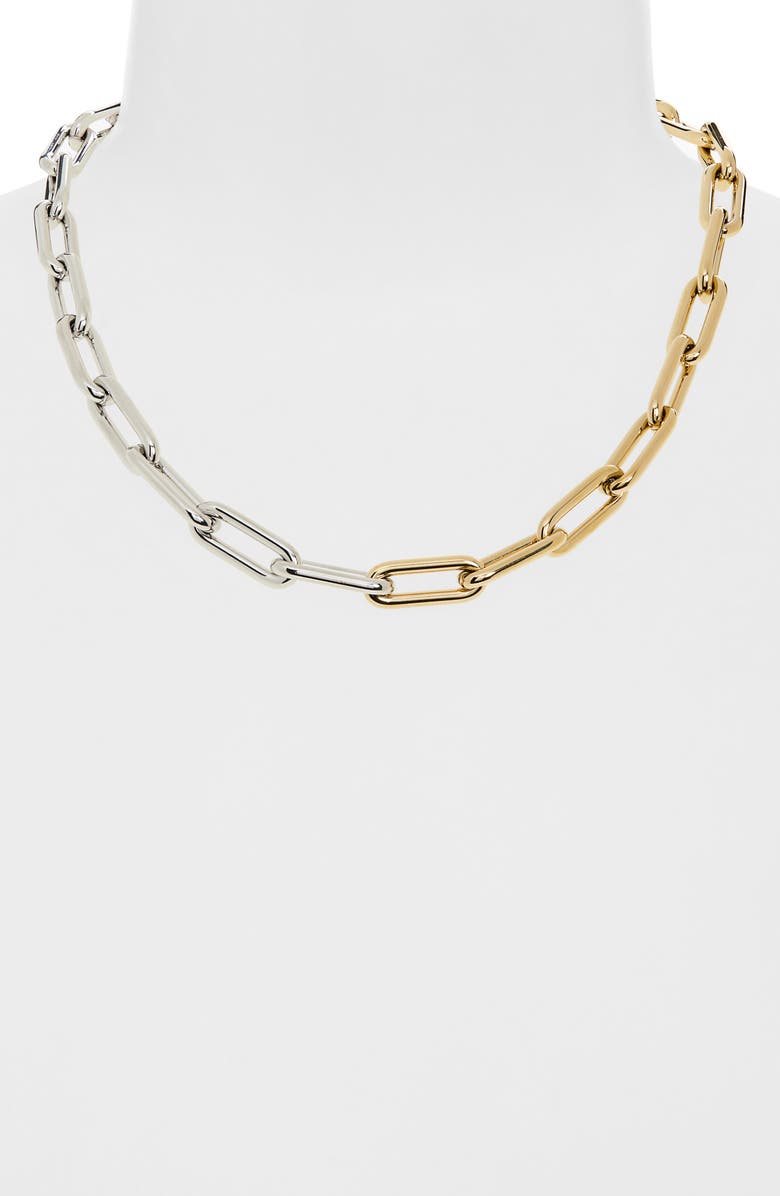 JENNY BIRD Elli Mixed Metal Paperclip Link Chain Necklace, Alternate, color,