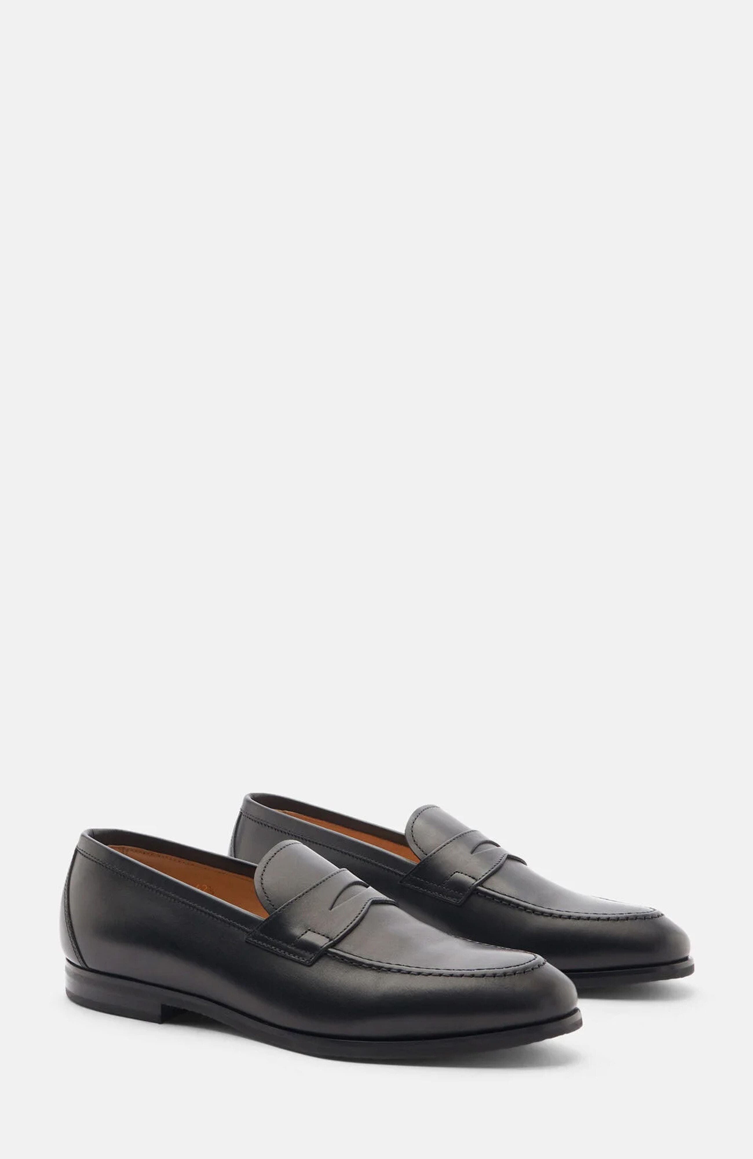 Renato Loafers, Main, color, Black - calf