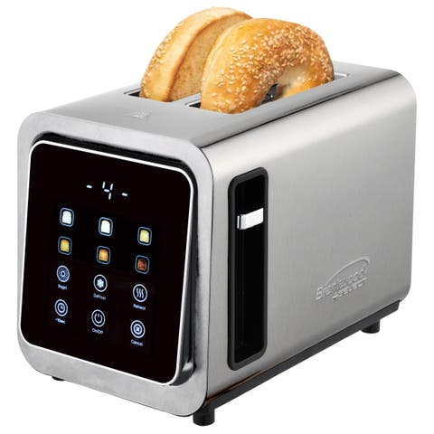 Touch Screen 2-Slice SS Digital Toaster Wide Slots