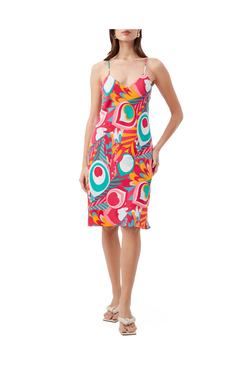 Trina Turk Arana 2 Printed Slip Dress, Main, color, Multi