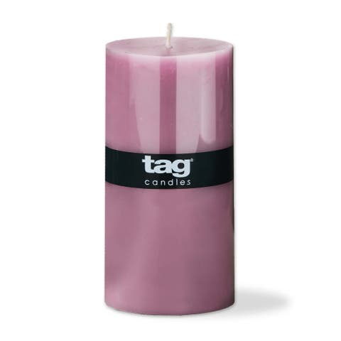 Color Studio Lilac Pillar Candle Smokeless 85 Hour Burn