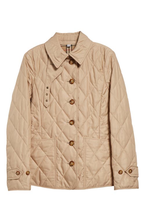 Burberry Quilted And Folded Collar Cotton Dress In New Chino