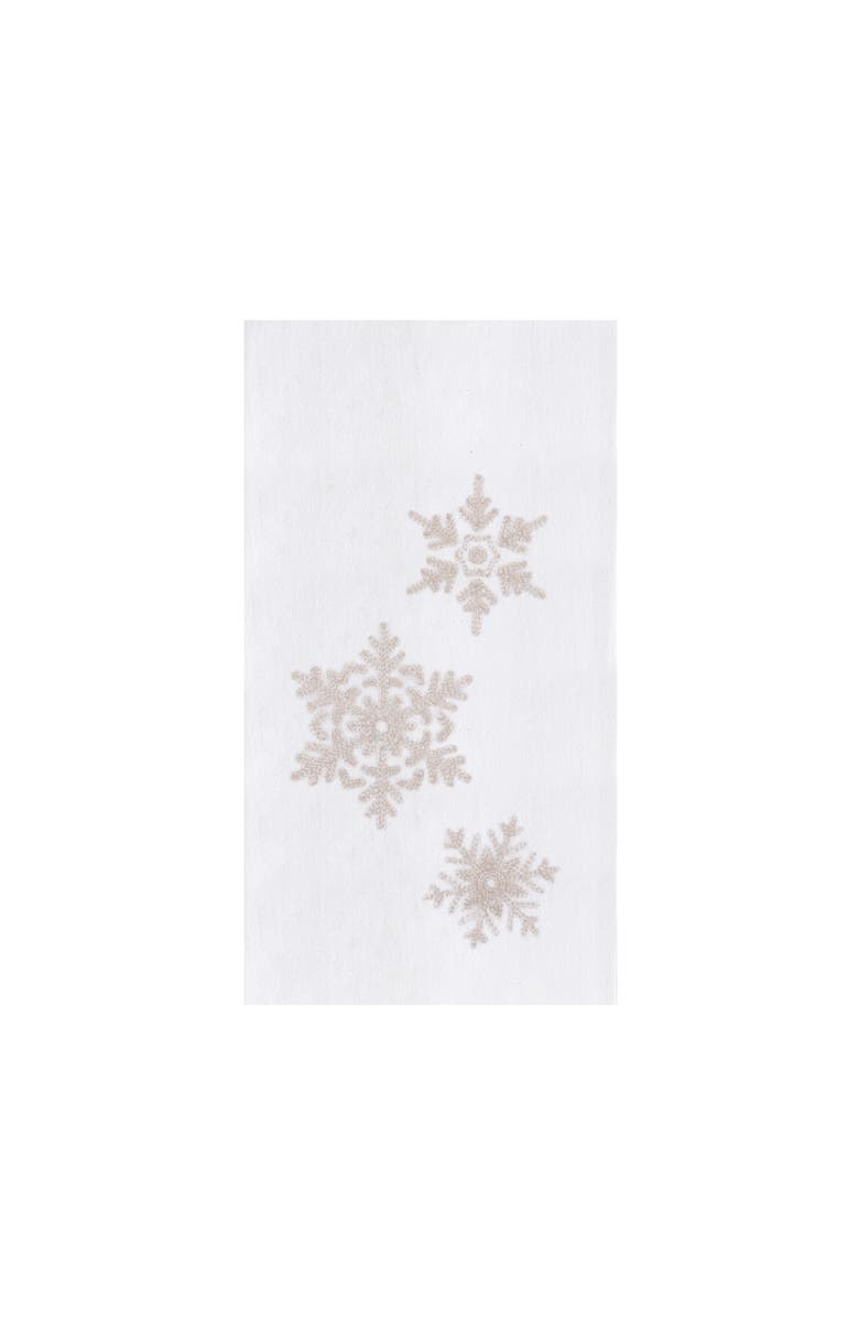 C&F Home Snowflake Towel, Main, color, Gold