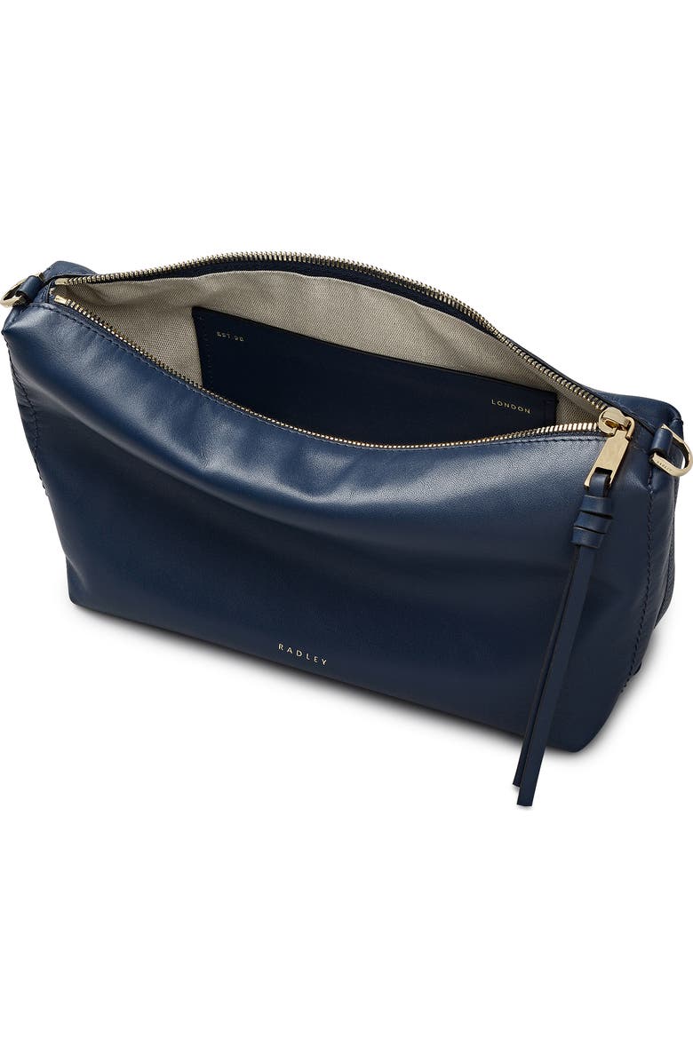 Radley Eden Row Small Ziptop Crossbody Bag, Alternate, color, Naval