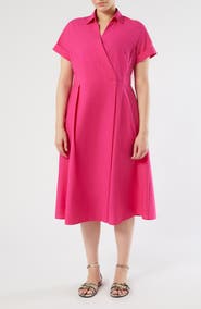 Marina Rinaldi Gabbia Wrap Midi Dress