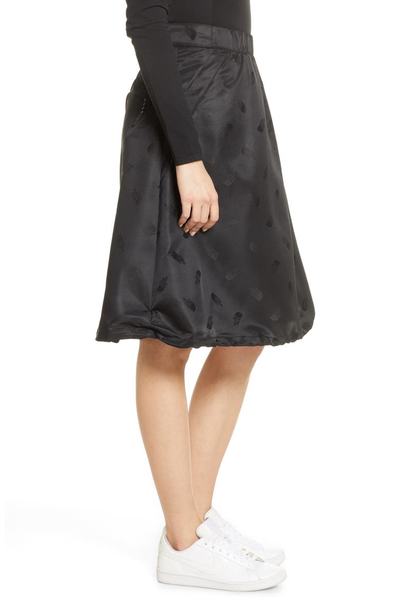 Black Series Logo Jacquard Skirt, Alternate, color, BLACK