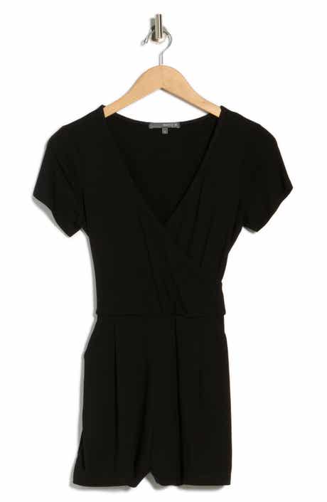 matty m. Faux Wrap Romper