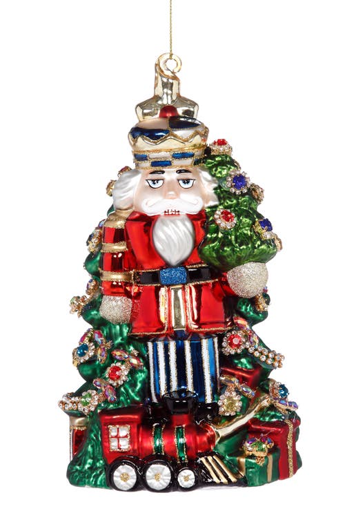 Mark Roberts Jeweled Nutcracker Ornament, Red And Blue In Multi