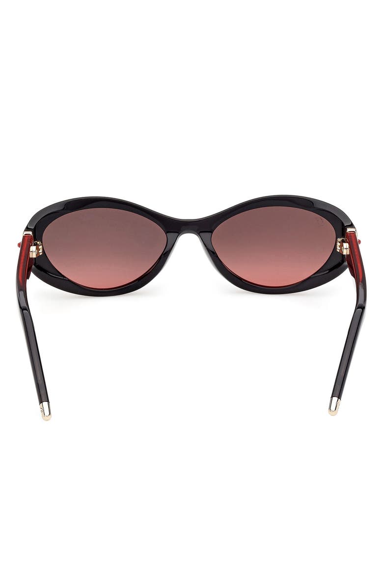 Christian Louboutin 55mm Oval Sunglasses, Alternate, color, 