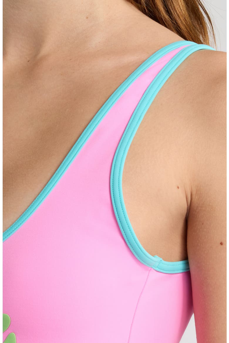 Surf Puff One-Piece Swimsuit, Alternate, color, LIGHT PINK