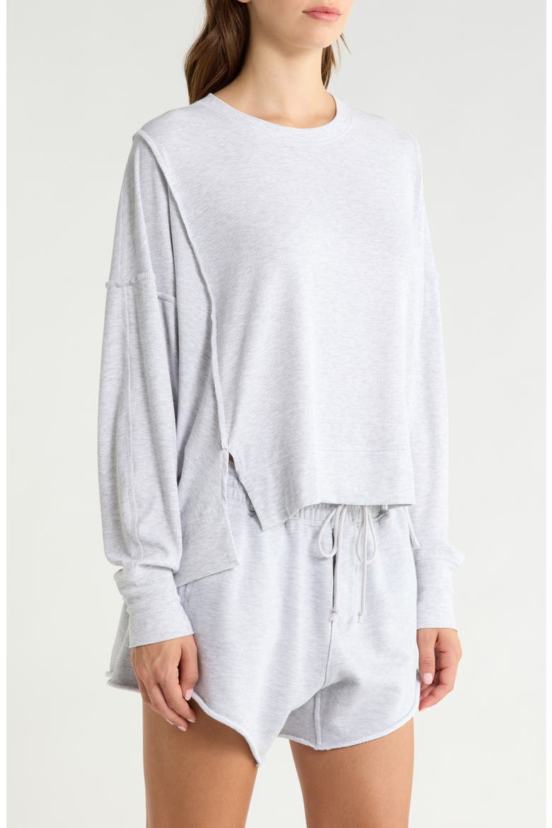 All My Love Long Sleeve Rib T-Shirt, Alternate, color, HEATHER GREY