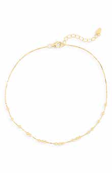 ARGENTO VIVO Scattered Granulated Anklet