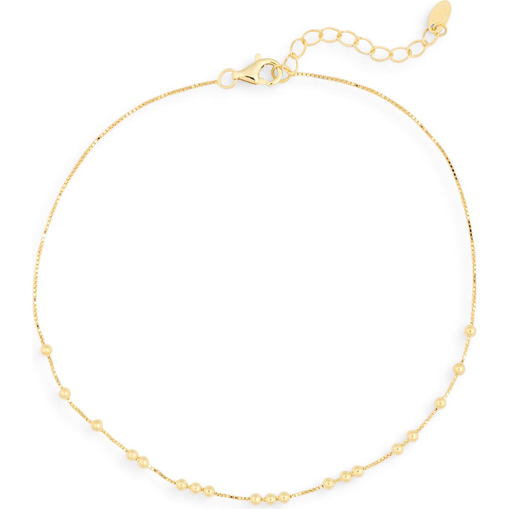 Argento Vivo Scattered Granulated Anklet In Gold