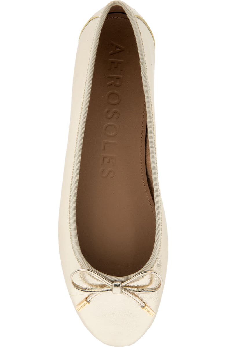 Aerosoles Pia Ballet Flat - Wide Width Available, Alternate, color, Soft Gold Pu