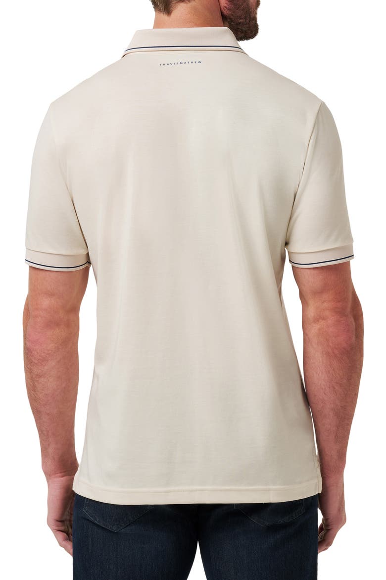 Happier Hour Tipped Cotton Polo, Alternate, color, BIRCH