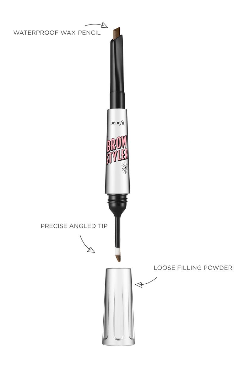 Benefit Brow Styler Multitasking Pencil & Powder, Alternate, color, 06 COOL SOFT BLACK
