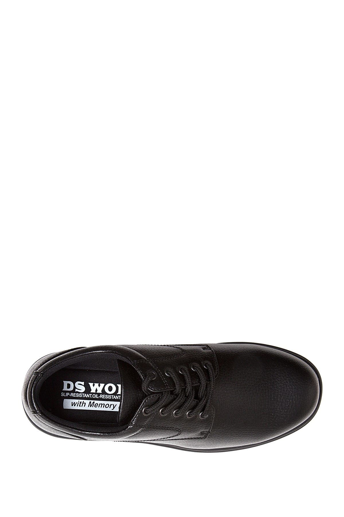 Deer Stags Service Faux Leather Derby - Wide Width Available, Alternate, color, Black