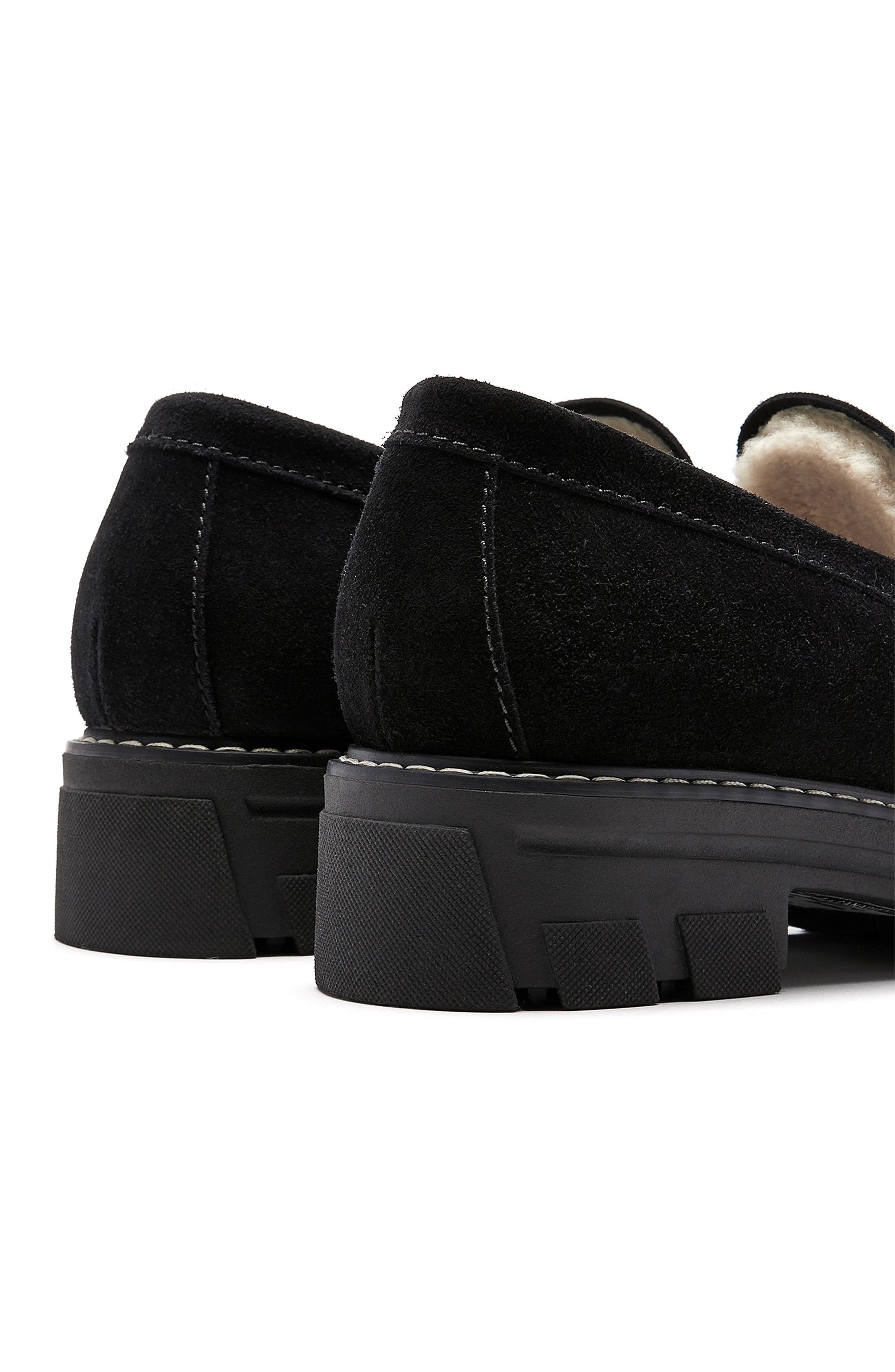 La Canadienne Darcy Genuine Shearling Lined Loafer, Alternate, color, 